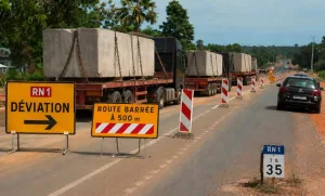 Togo : Nouvelles restrictions sur la Nationale n°1