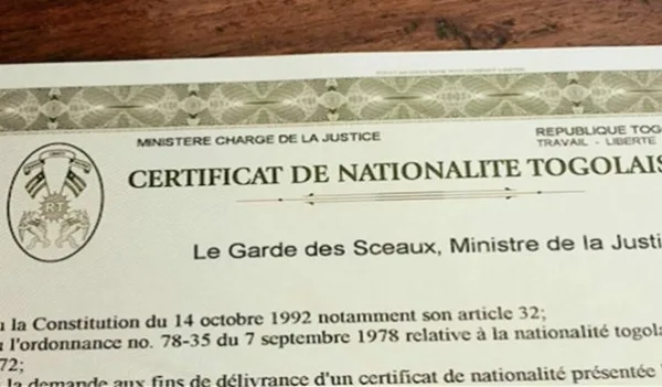 Certificat de nationalité