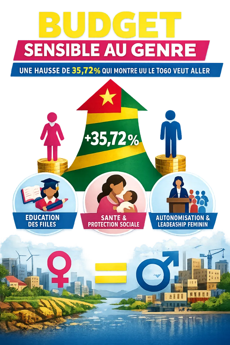 Budget sensible au genre : Une hausse de 35,72 % qui montre où le Togo veut aller