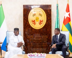 Diplomatie : Faure Gnassingbé reçoit Julius Maada Bio à Lomé